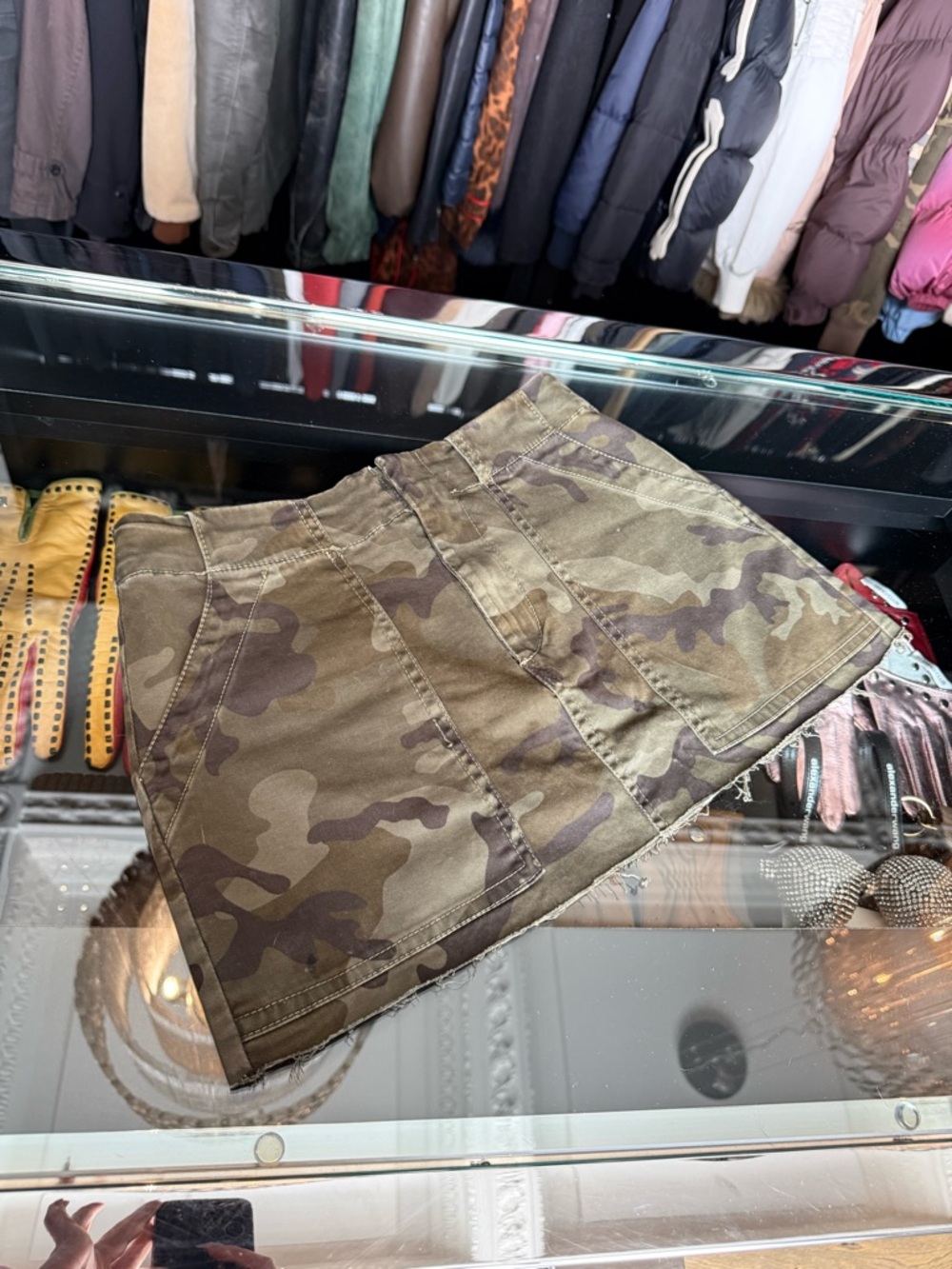 Sanctuary Olive Green Cargo Skirt